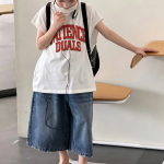 【100-170】パンツ 男の子 デニム ルーズ ファッション - 画像 (4)