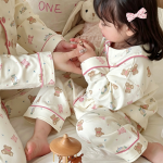 【90-150cm+親サイズ】ルームウェア セットアップ コットン - 画像 (3)