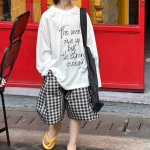 【100-170】ショートパンツ 男の子 チェック柄 薄手 ストリート風 - 画像 (4)