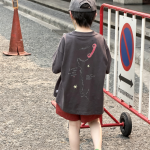 【90-160】半袖Tシャツ 男の子 プリント トレンド - 画像 (6)
