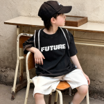 【90-160】半袖Tシャツ 男の子 プリント 英字 ストリート風 - 画像 (4)