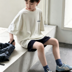 【90-160】半袖Tシャツ 男の子 英字 ゆったり シンプル - 画像 (4)