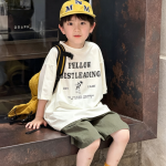 【90-160】半袖Tシャツ 男の子 英字 シンプル トレンド - 画像 (4)