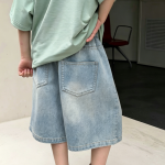 【100-170】ショートパンツ 男の子 デニム ダメージジーンズ - 画像 (6)