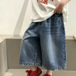 【100-170】パンツ 男の子 デニム ルーズ ファッション - 画像 (5)