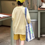 【100-170】長袖Ｔシャツ 男の子 ボーダー柄 UVカット 履きやすい - 画像 (5)