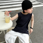 【100-170】ベスト 男の子 無地 トレンド 通気性拔群 - 画像 (5)
