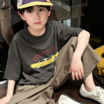 【90-160】半袖Tシャツ 男の子 シンプル 韓国風 ゆったり - 画像 (5)