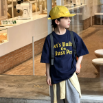 【90-160】半袖Tシャツ 男の子 英字 クール トレンド - 画像 (5)