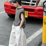 【100-170】Tシャツ 男の子 ボーダー柄 ノースリープ トレンド - 画像 (5)