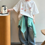 【100-170】パンツ 男の子 デニム 軽量 カジュアル - 画像 (5)