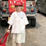 【90-160】半袖Tシャツ 男の子 プリント 英字 ファッション - 画像 (4)