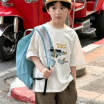 【90-160】半袖Tシャツ 男の子 カートゥーン プリント 韓国風 - 画像 (5)