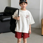 【100-170】半袖Tシャツ 男の子 刺繍 ゆったり トレンド - 画像 (5)