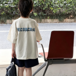【90-160】半袖Tシャツ 男の子 英字 ゆったり シンプル - 画像 (5)