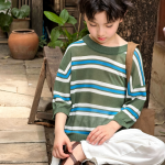 【100-170】半袖Tシャツ 男の子 ボーダー柄 軽量 通気性拔群 - 画像 (5)