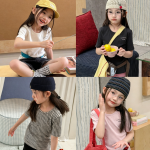 【80-130】半袖Tシャツ 女の子 ストレッチで快適 シンプル - 画像 (2)