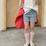 【80-130】ショートパンツ 女の子 ハイウエスト レギンス シンプル - 画像 (3)
