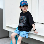 【90-160】半袖Tシャツ 男の子 プリント ストリート風 - 画像 (3)
