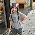 【80-130】半袖Tシャツ 女の子 英字 プリント シンプル - 画像 (4)