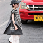 【100-170】Tシャツ 男の子 ボーダー柄 ノースリープ トレンド - 画像 (6)