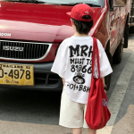 【90-160】半袖Tシャツ 男の子 プリント 英字 ファッション - 画像 (6)