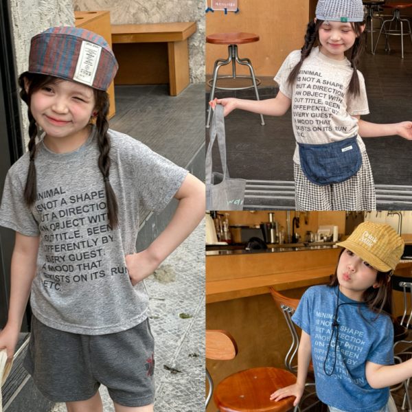 【80-130cm】半袖Ｔシャツ 女の子 英字 プリント シンプル