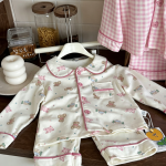 【90-150cm+親サイズ】ルームウェア セットアップ コットン - 画像 (8)