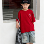 【100-170】半袖Tシャツ 男の子 刺繍 ゆったり トレンド - 画像 (6)