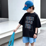 【90-160】半袖Tシャツ 男の子 プリント ストリート風 - 画像 (6)