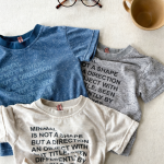 【80-130】半袖Tシャツ 女の子 英字 プリント シンプル - 画像 (6)
