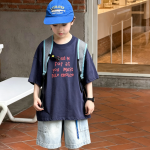 【90-160】半袖Tシャツ 男の子 プリント 英字 シンプル - 画像 (6)