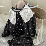 【90-150】ルームウェア 花柄 履きやすい セットアップ - 画像 (9)