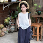 【100-170】ベスト 男の子 薄手 通気性拔群 シンプル - 画像 (7)