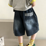 【100-170】ハーフパンツ 男の子 デニム カジュアル - 画像 (4)