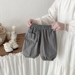 【73-100】パンツ ベビー 無地 刺繍 カジュアル - 画像 (9)