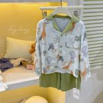 【90-150】ルームウェア 折り襟 カートゥーン - 画像 (10)