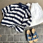 【100-170】半袖Tシャツ 男の子 ボーダー柄 折り襟 ポロシャツ - 画像 (6)