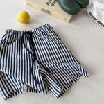 【80-130】ショートパンツ 女の子 ストライプ ストリート風 - 画像 (7)