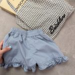 【80-130】ショートパンツ 女の子 フリル 無地 スウィート - 画像 (8)