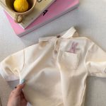 【80-130】半袖Tシャツ 女の子 アップリケ ポロシャツ - 画像 (8)