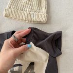 【80-130】半袖Tシャツ 女の子 ラグラン プリント トレンド - 画像 (13)