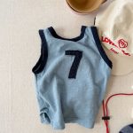 【80-130】ベスト 女の子 英字 カラフル ファッション - 画像 (10)