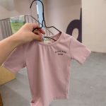 【80-130】半袖Tシャツ 女の子 ストレッチで快適 シンプル - 画像 (9)