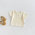 【73-100】半袖Tシャツorパンツ ベビー ニット シンプル - 画像 (6)