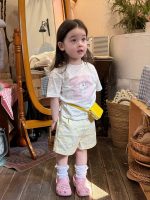 【80-130】半袖Tシャツorショートパンツ 女の子 プリント カートゥーン - 画像 (4)