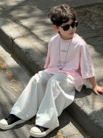 【100-160】Tシャツ アルファベット プリント 夏新作 ゆったり 男の子 - 画像 (4)