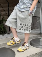 【100-160】ショートパンツ 男の子 英字 プリント スポーツ - 画像 (6)