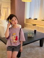 【100-160】Tシャツ プリント スウィート カジュアル 合わせやすい 半袖 - 画像 (6)