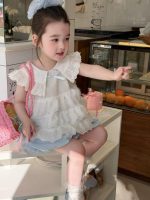 【90-140】フリル シャツorショートパンツ 女の子 リボン付き スウィート - 画像 (4)